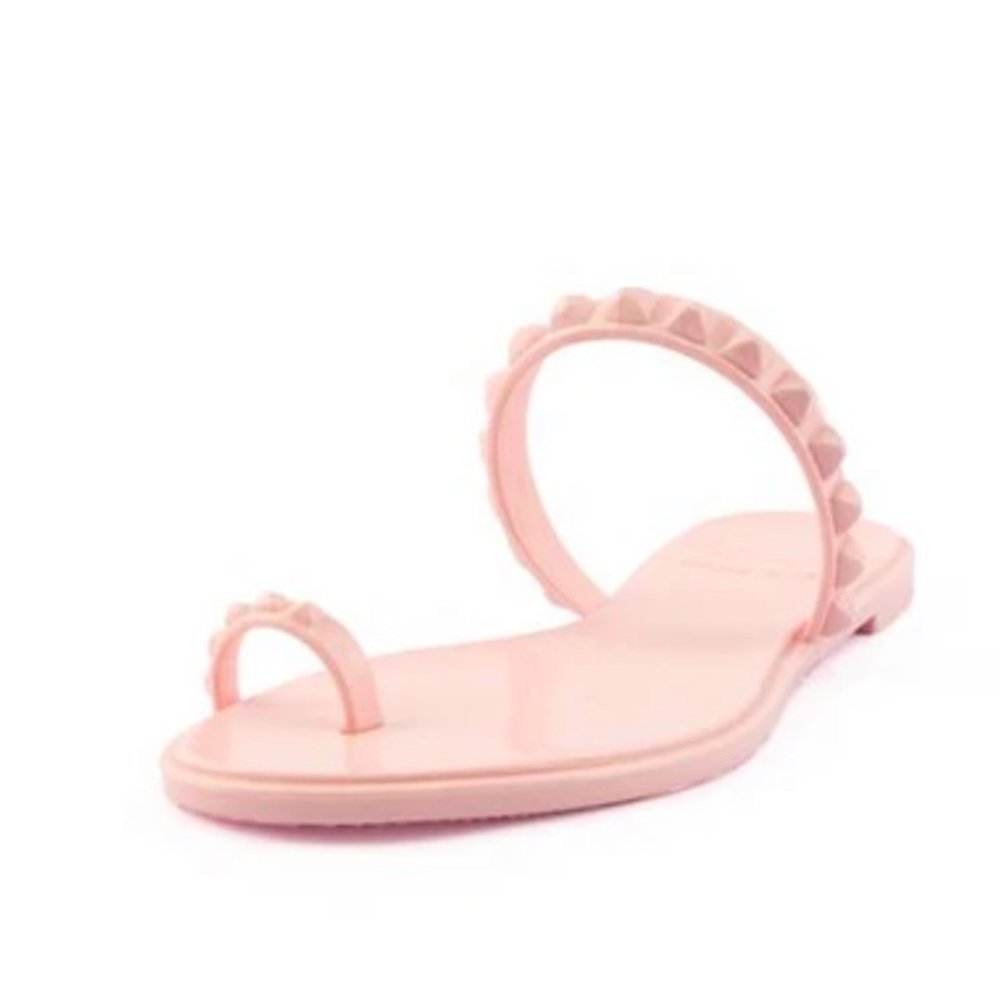 Carmen Sol Gray Jelly Maria Flat Sandal